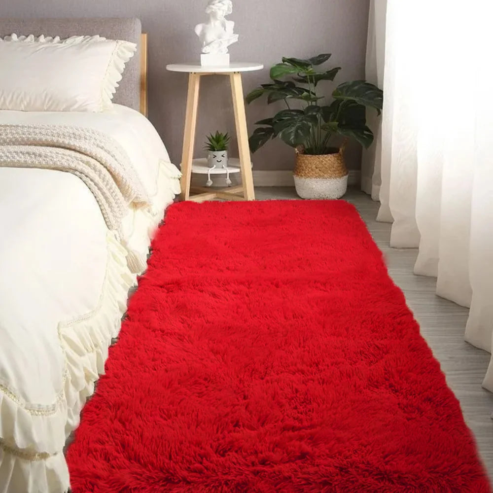 Tapete Felpudo Peludo 2,00 X 0,60 Grande Moderno (passadeira)Lunar Bloon