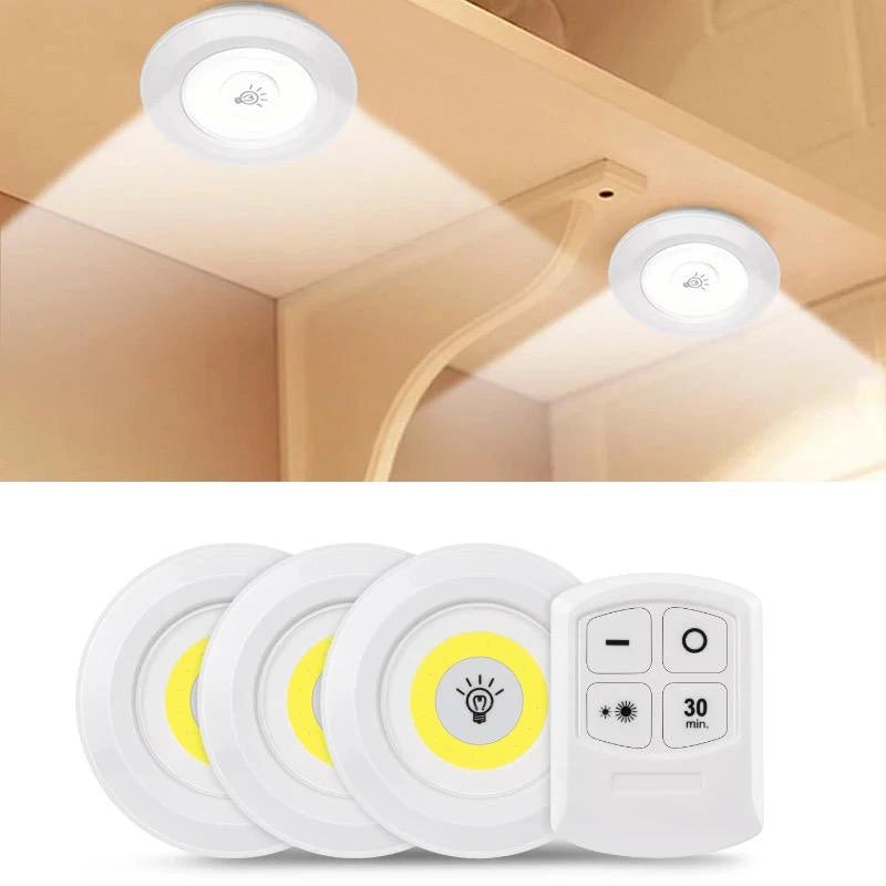 Kit 3 Lampadas Led Spot Wireless