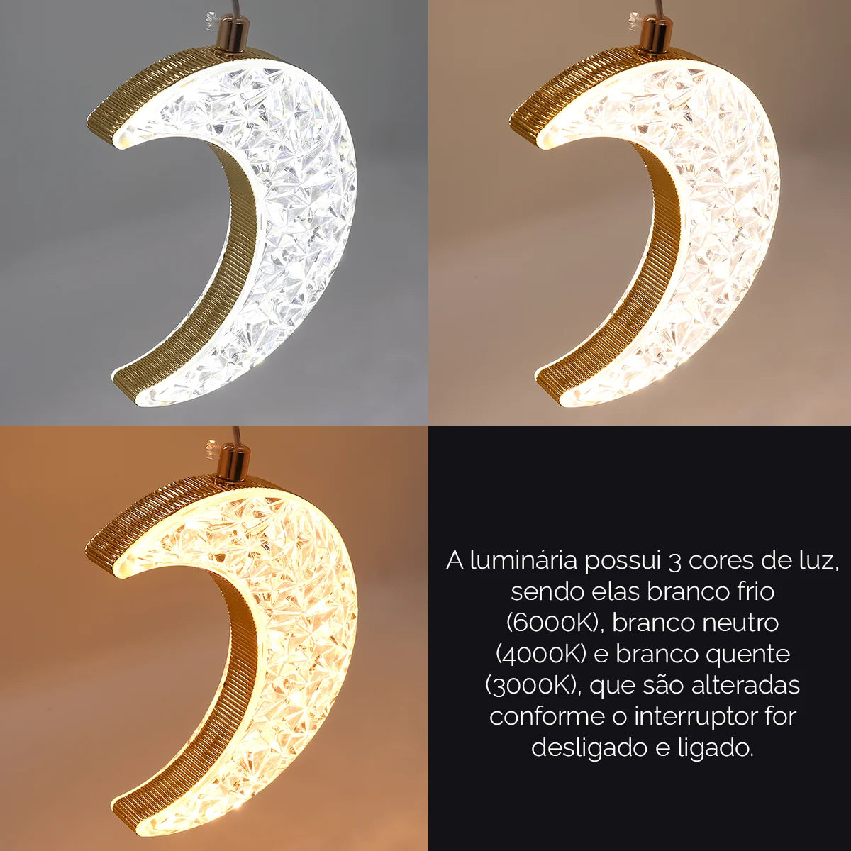 Luminaria pendente Estrela Bivolt Pd44