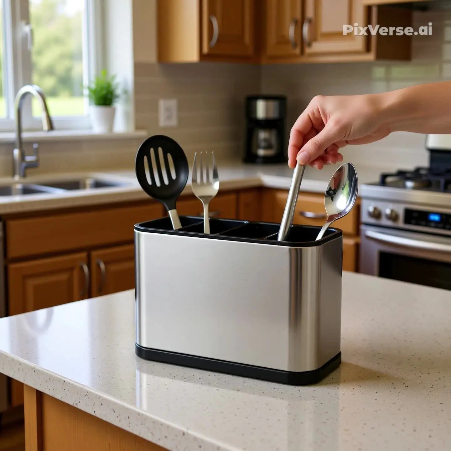 Porta Talheres Escorredor 4 Divisorias