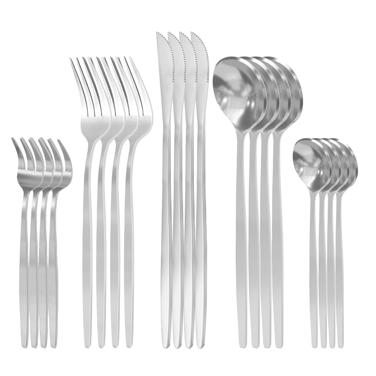 kit Conjunto de talheres de aço inoxidavél