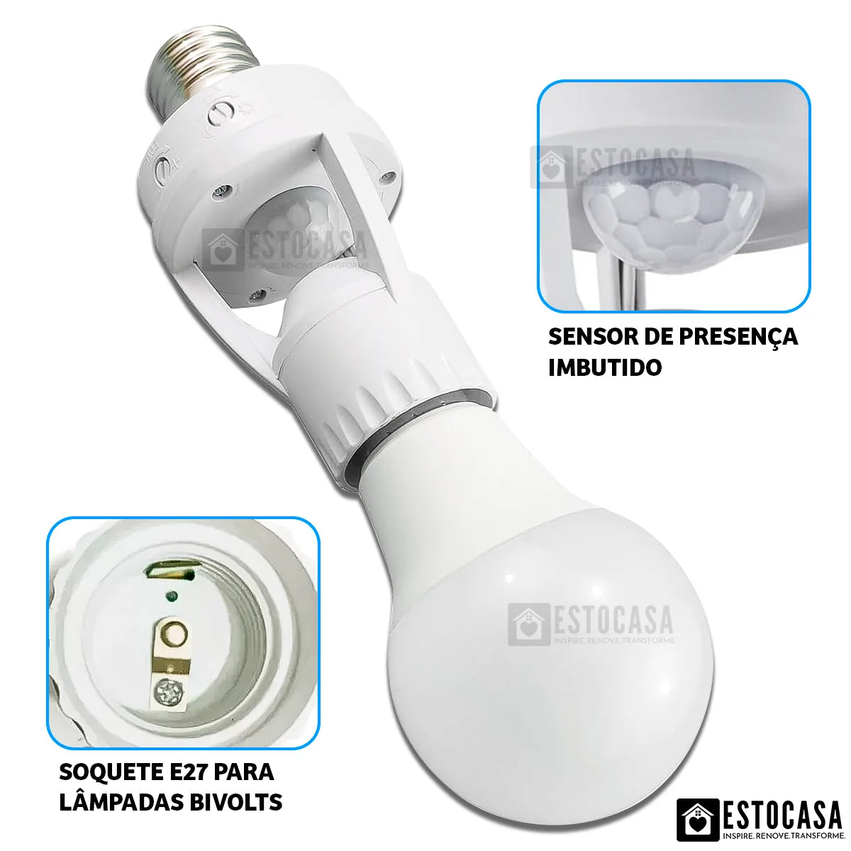 Sensor de Presença E27/Fotocelula