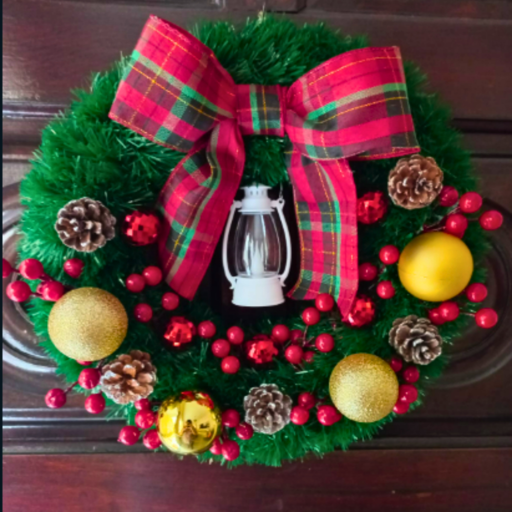 Guirlanda de Natal Luxo Reforçada Decoração Natalina Enfeite de Natal Enfeite de Porta