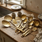 Conjunto de cozinha de aço inoxidável de 11 peças, conjunto de utensílios de cozinha, conjunto completo de talheres