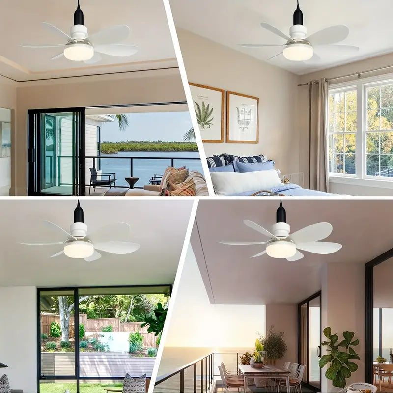 Lampada com Ventilador de Teto