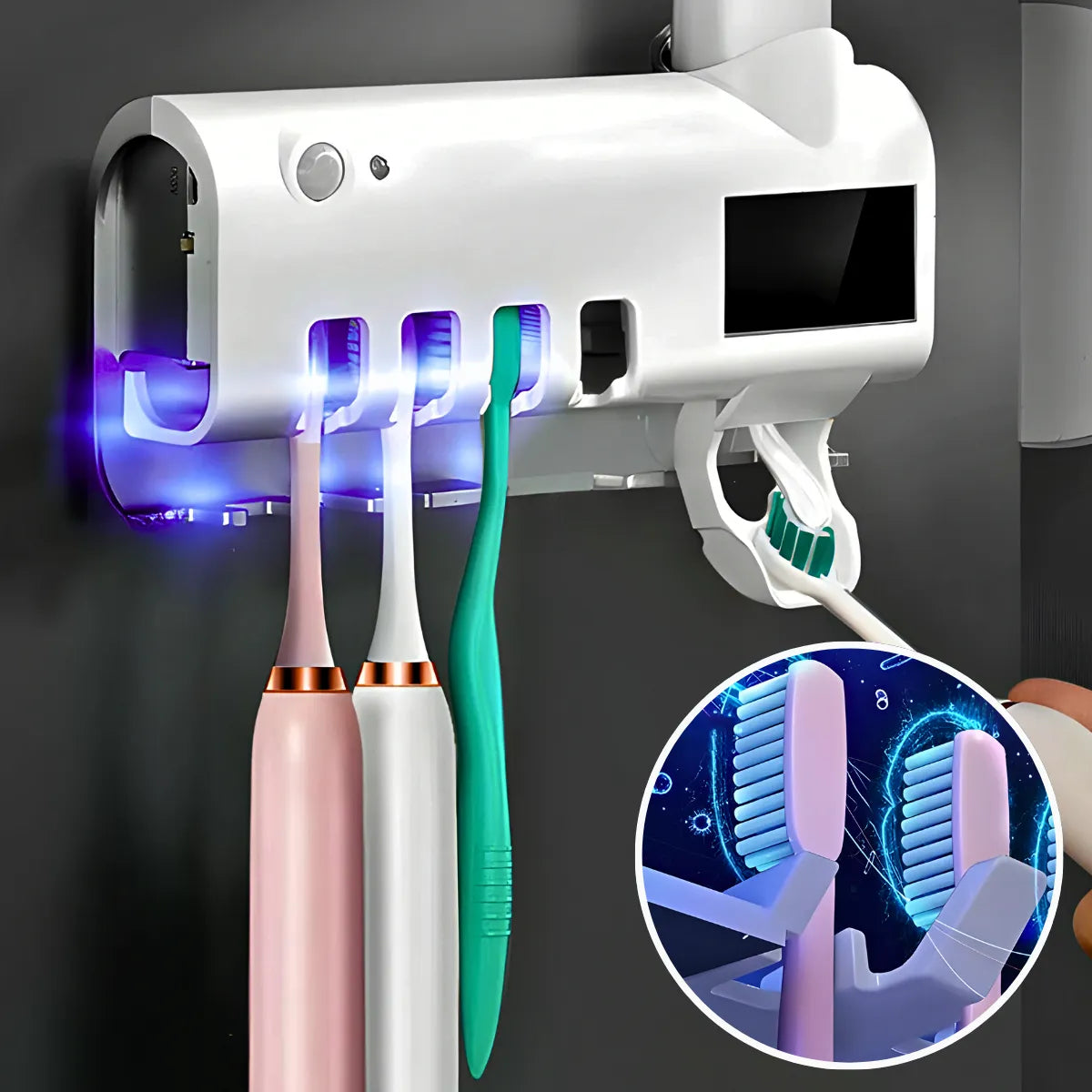 Suporte de Escova de dente com esterilizador