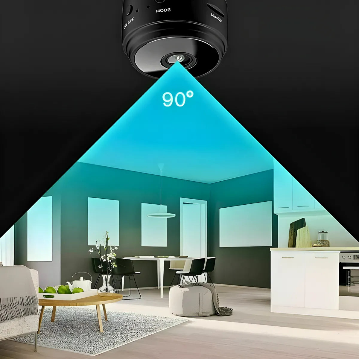 Mini  Câmera Espiâ A9 wifi com sensor e visao noturna