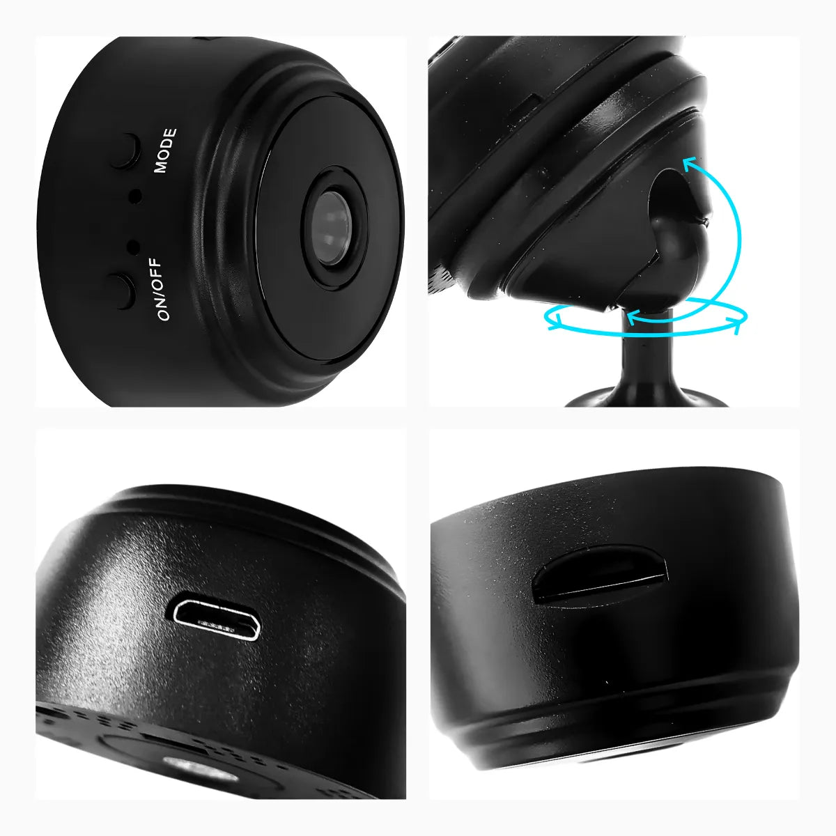 Mini  Câmera Espiâ A9 wifi com sensor e visao noturna