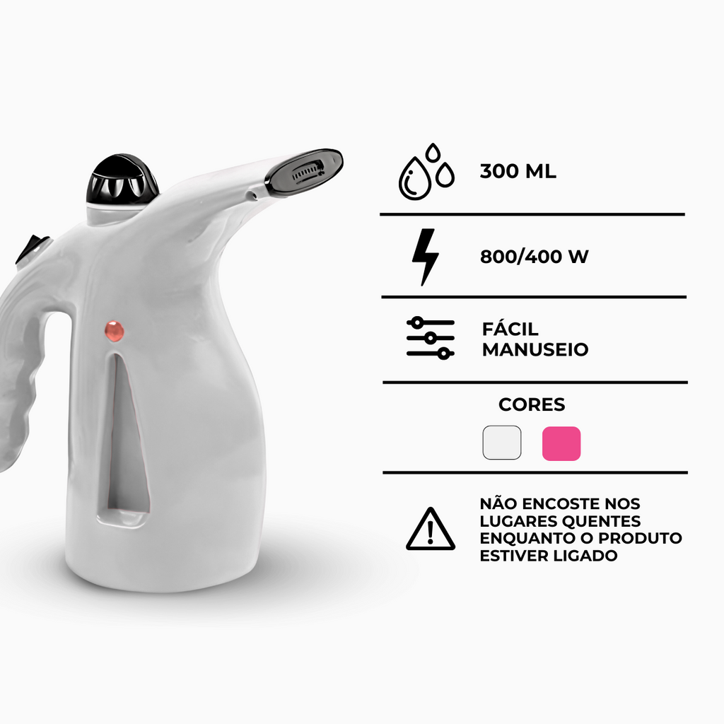 Ferro a Vapor 4 em 1 Para Roupas Domésticas e Cuidados Facial