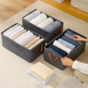 Organizador de roupa dobrável para guarda roupas