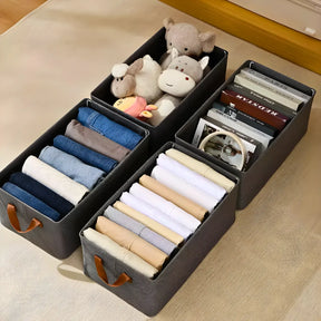 Organizador de roupa dobrável para guarda roupas