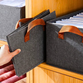 Organizador de roupa dobrável para guarda roupas