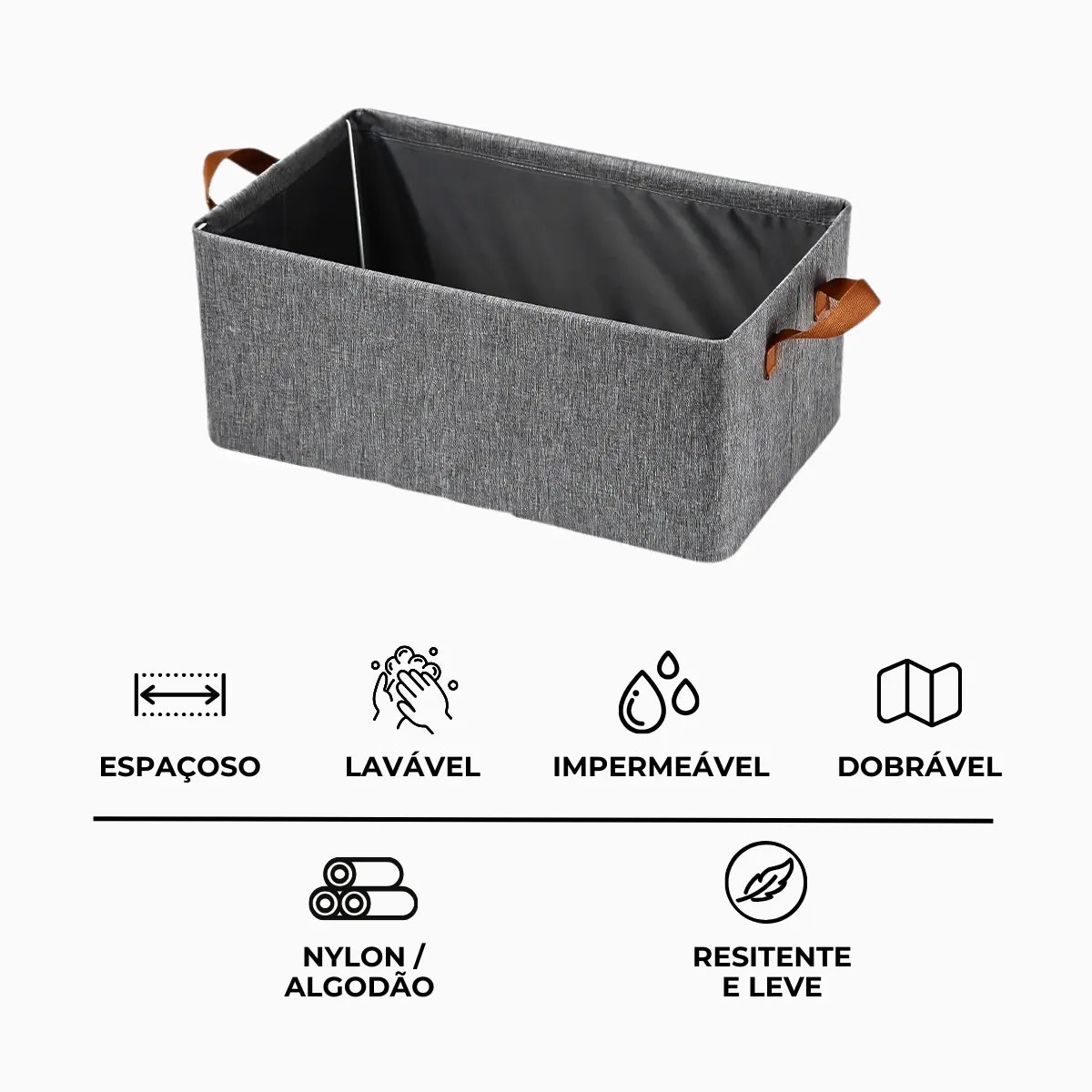 Organizador de roupa dobrável para guarda roupas