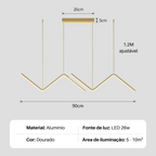 luminaria led modelo minimalista veneto