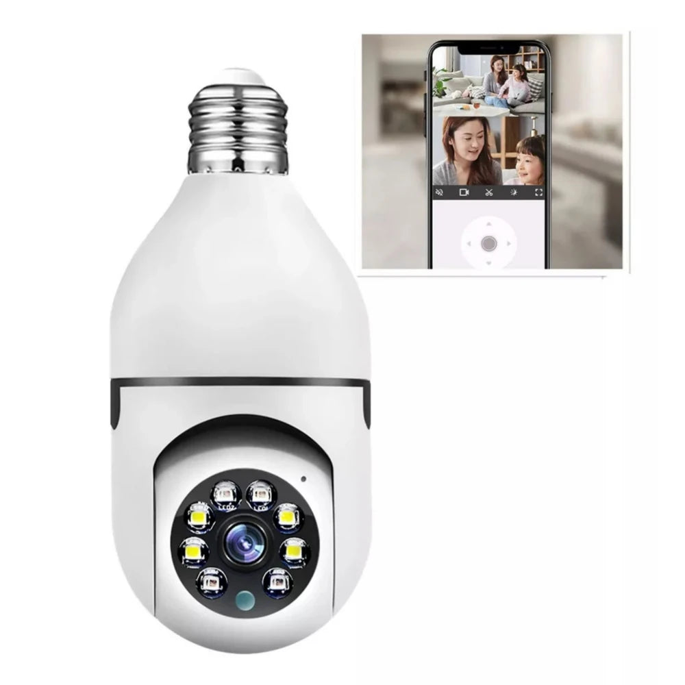 Câmera Ip Lâmpada Smart Wi-Fi Full Hd Visão Noturna Yoosee - Interna
