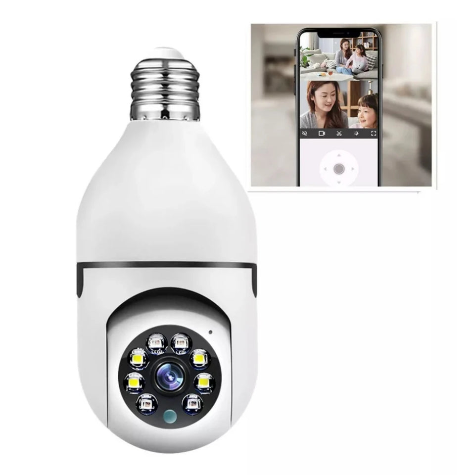 Câmera Ip Lâmpada Smart Wi-Fi Full Hd Visão Noturna Yoosee - Interna
