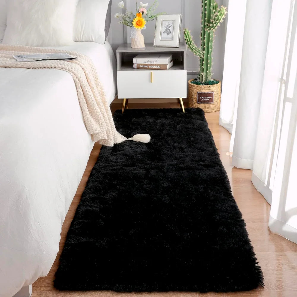 Tapete Felpudo Peludo 2,00 X 0,60  Grande Moderno (passadeira)Lunar Bloon