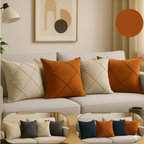 Almofadas de Suede Premium – Conforto, Elegância e Toque Aveludado para sua Sala