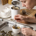 Kit 3 Infusores De Chá Inox Coador Peneira Ervas Com Cabo Infusor