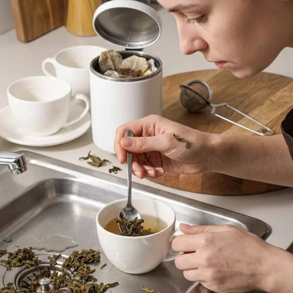 Kit 3 Infusores De Chá Inox Coador Peneira Ervas Com Cabo Infusor