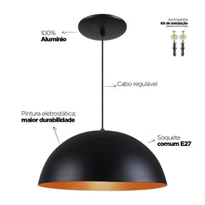 LUMINARIA PENDENTE PARA SALA ESCRITORIO