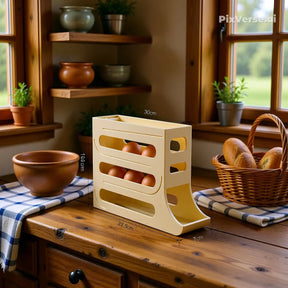 Porta Ovos 2 ou 4 andares Gaveteiro organizador de geladeira branco