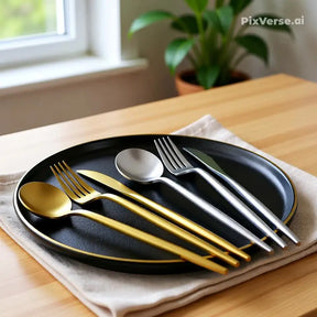 kit Conjunto de talheres de aço inoxidavél