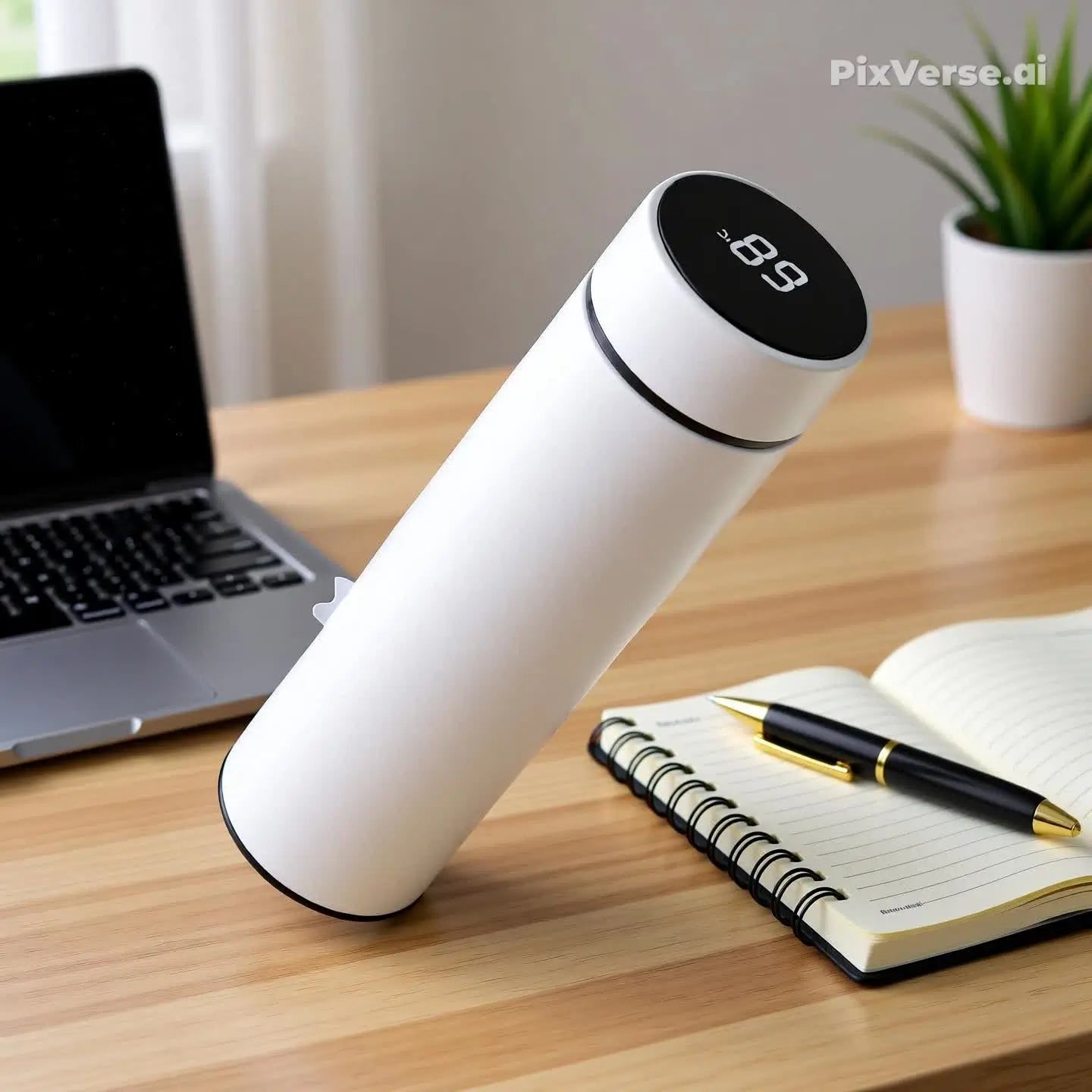 Garrafa Térmica 500ml Com Medidor De Temperatura Digital Led