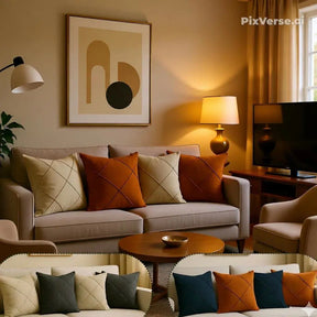 Almofadas de Suede Premium – Conforto, Elegância e Toque Aveludado para sua Sala