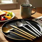 kit Conjunto de talheres de aço inoxidavél