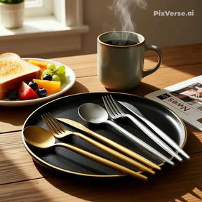 kit Conjunto de talheres de aço inoxidavél