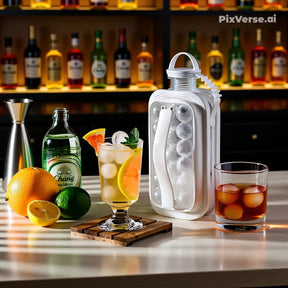 Forma De Gelo Garrafa Água Molde Cubos Silicone Portátil