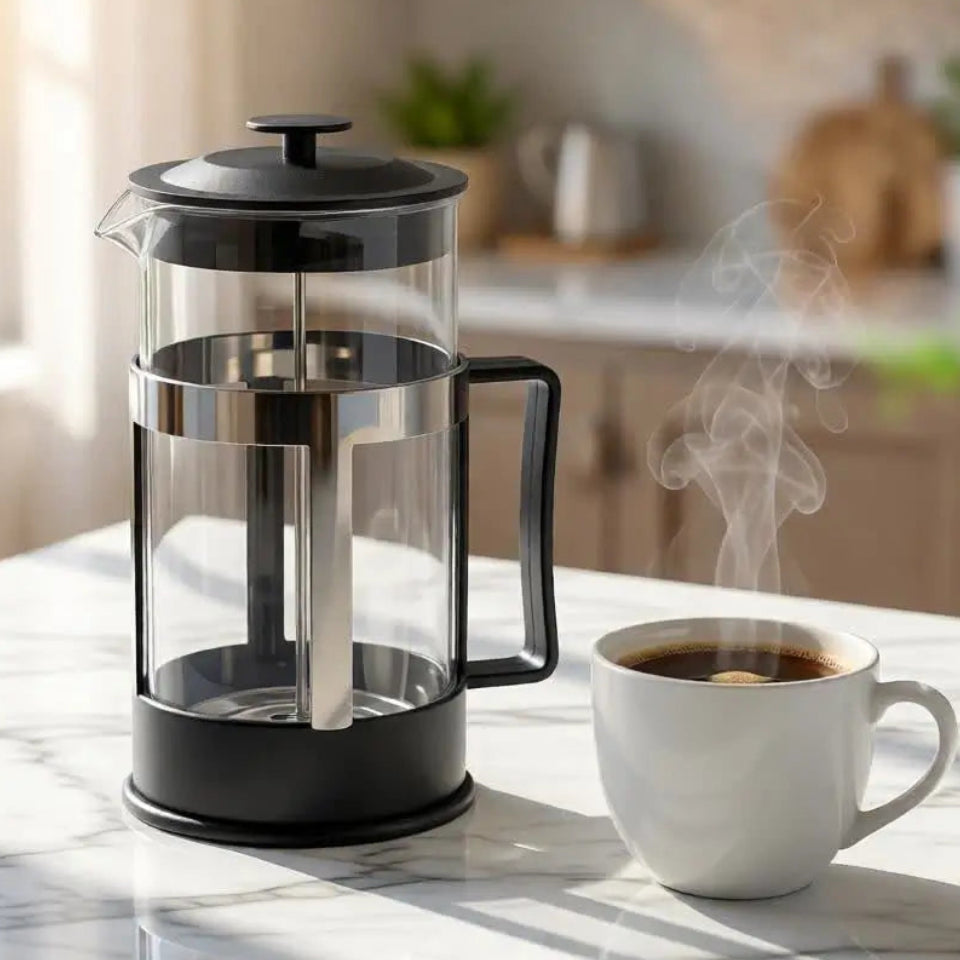 Cafeteira Prensa Francesa 600ml Café Cremeira 350ml Café Expresso Leite Cremoso