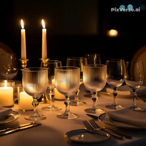 Jogo de Taças de Vidro Cameratta 365ml – 6 Peças de Elegância e Sofisticação