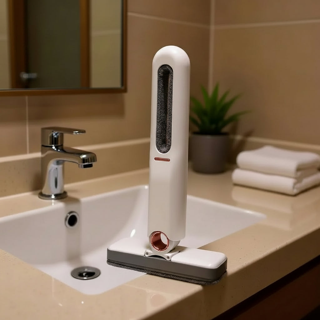 Mini Mop de Limpeza Portátil – Kit com 2 Unidades | Compacto, Durável e Ideal para Cantos Difíceis