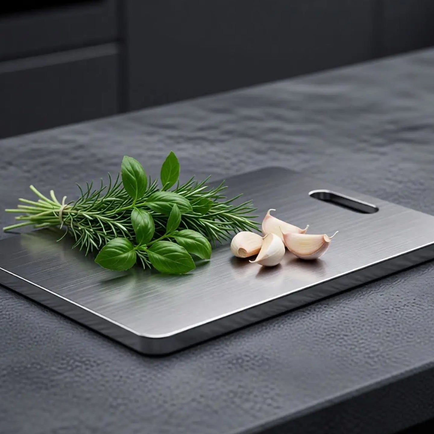 Tábua de Corte Profissional em Aço Inoxidável 304, Antimofo e Antibacteriano, Ferramenta de Cozinha