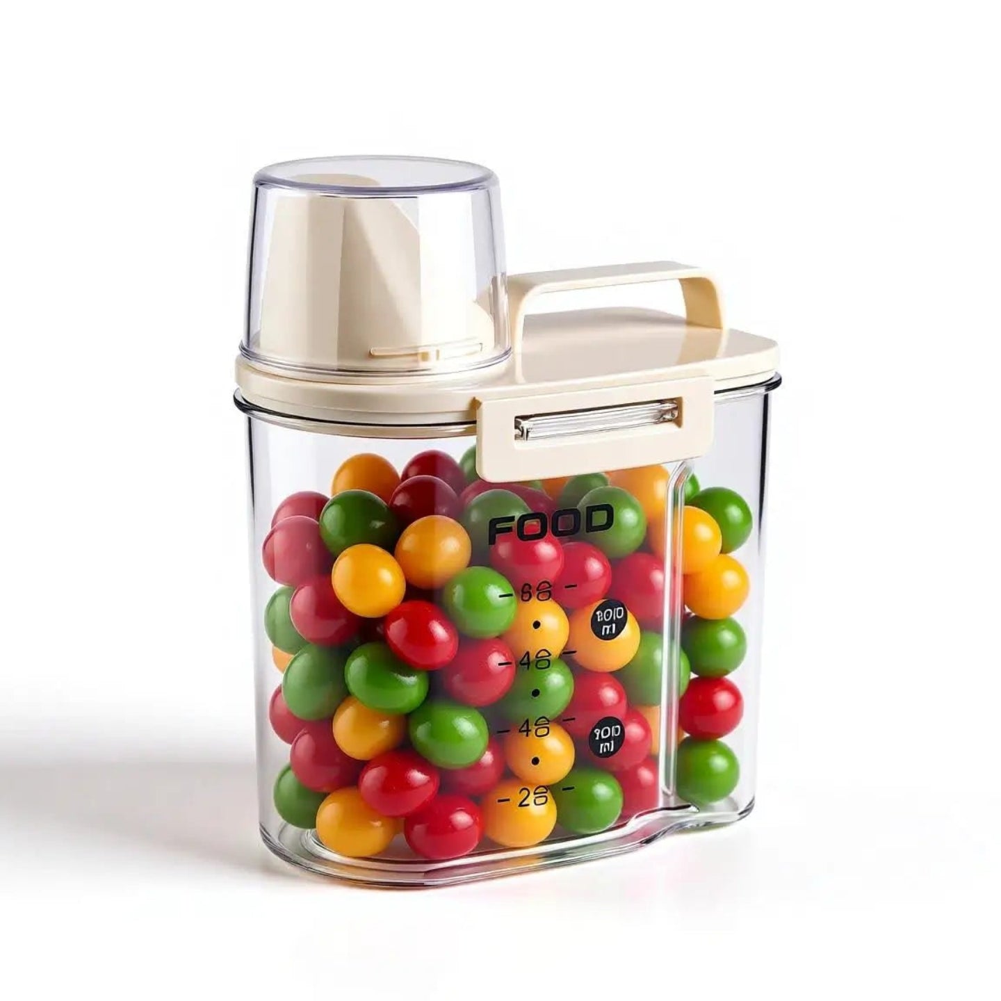 Pote Hermético Multiuso –  com Copo Medidor e Bico Dosador