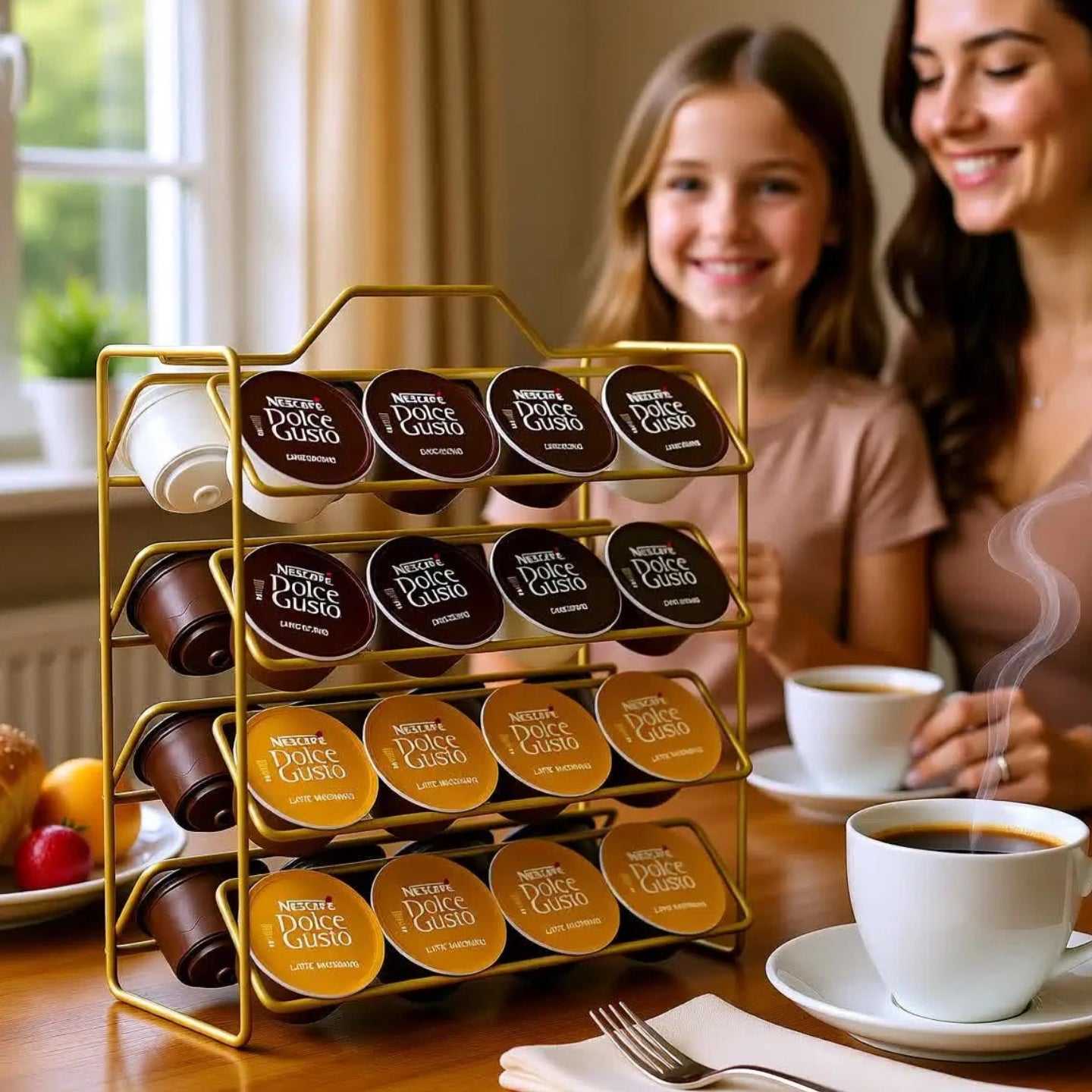 Suporte de Cápsulas de Café – Organização Elegante para Nespresso®, Dolce Gusto® e Três Corações