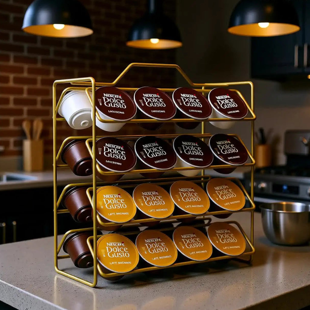 Suporte de Cápsulas de Café – Organização Elegante para Nespresso®, Dolce Gusto® e Três Corações