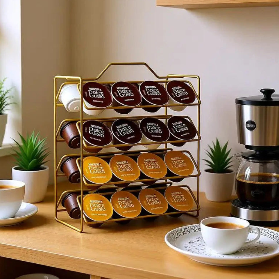 Suporte de Cápsulas de Café – Organização Elegante para Nespresso®, Dolce Gusto® e Três Corações