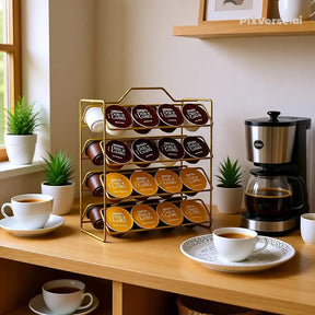 Suporte de Cápsulas de Café – Organização Elegante para Nespresso®, Dolce Gusto® e Três Corações
