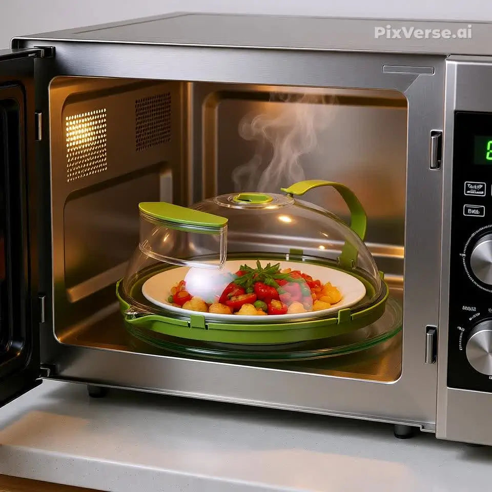 Tampa Protetora de  Alimentos  para Micro-ondas