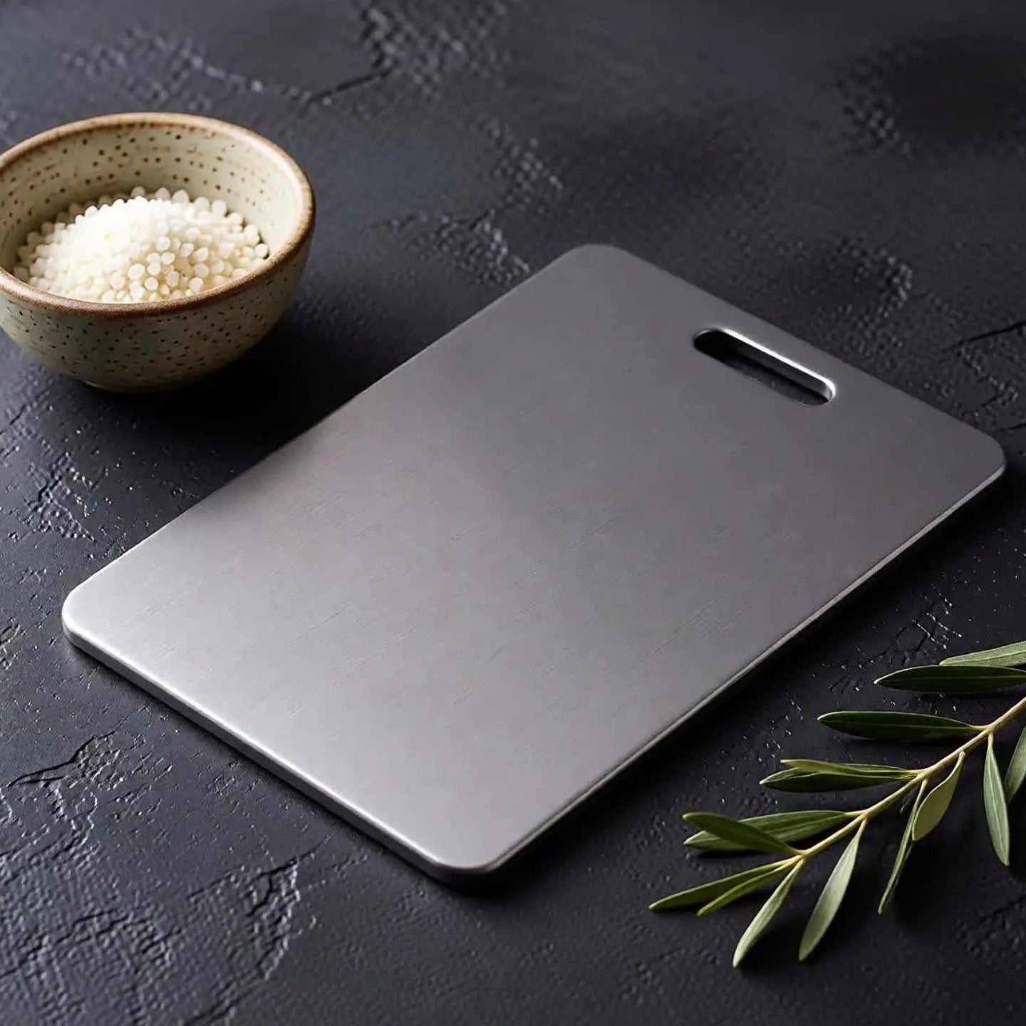 Tábua de Corte Profissional em Aço Inoxidável 304, Antimofo e Antibacteriano, Ferramenta de Cozinha