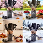 kit de Colher de Silicone para Cozinha 12 peças
