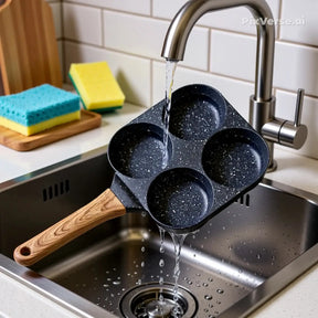 Frigideira Antiaderente 4 Partes Ovo Hambúrguer