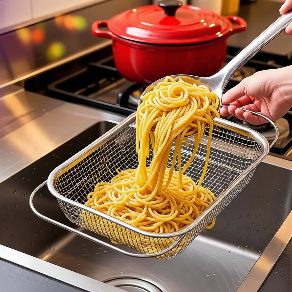 Escorredor Expansível em Aço Inox – Mais Espaço e Praticidade na Sua Cozinha