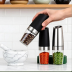 Moedor Elétrico Pimenta Sal Tempero C/ Sensor Gravidade Led