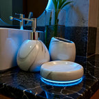 Kit Banheiro Lavabo Conjunto Sabonete Líquido Escova / 475