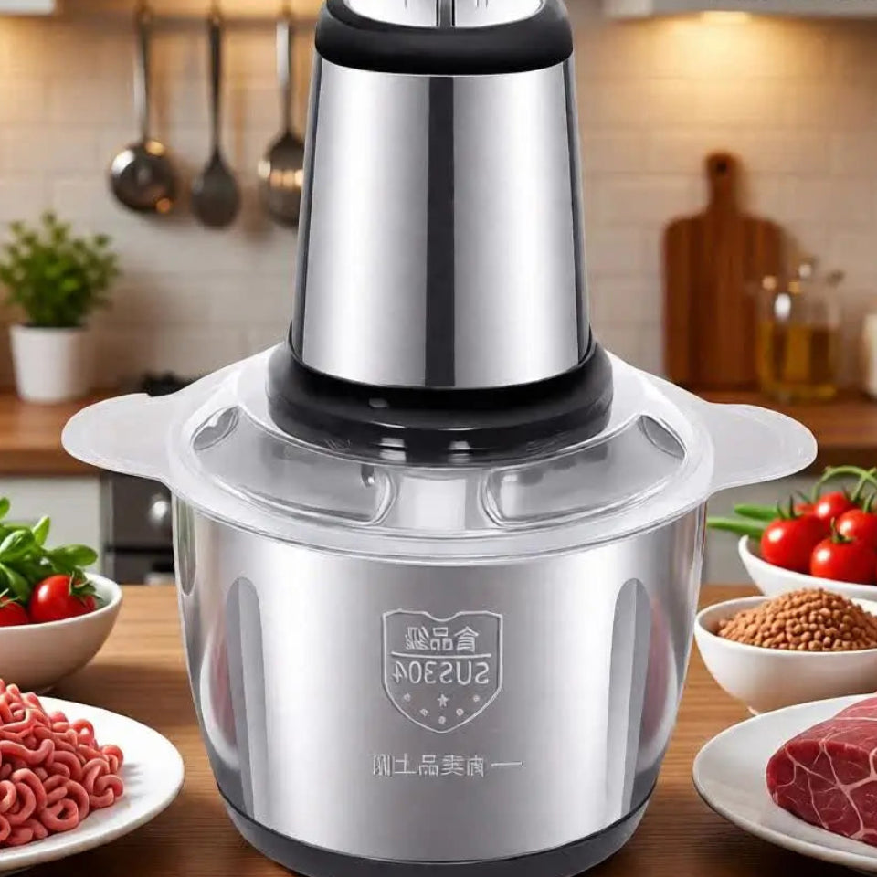 Triturador De Alimentos Carne e Legumes Elétrico 110v-220v 2  e 3 L