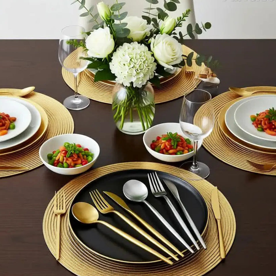 kit Conjunto de talheres de aço inoxidavél